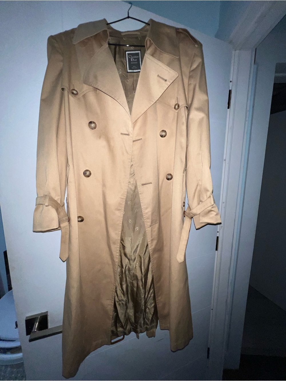 Dior Men’s Tan Trench Coat